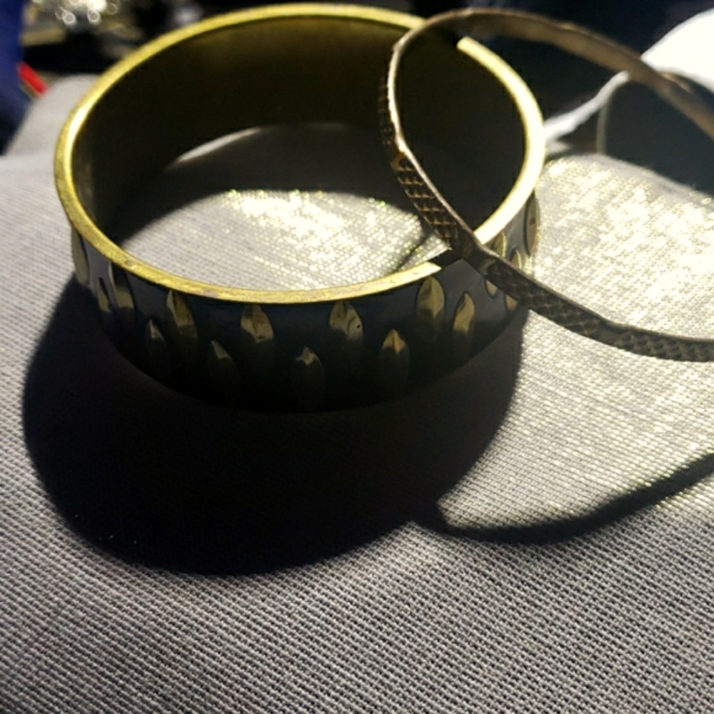 Vintage brass and copper bracelets